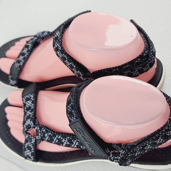 Skechers Women's Black Reggae Cup-My Bestie Sport Sandal Size US 7 - Picture 10 of 12